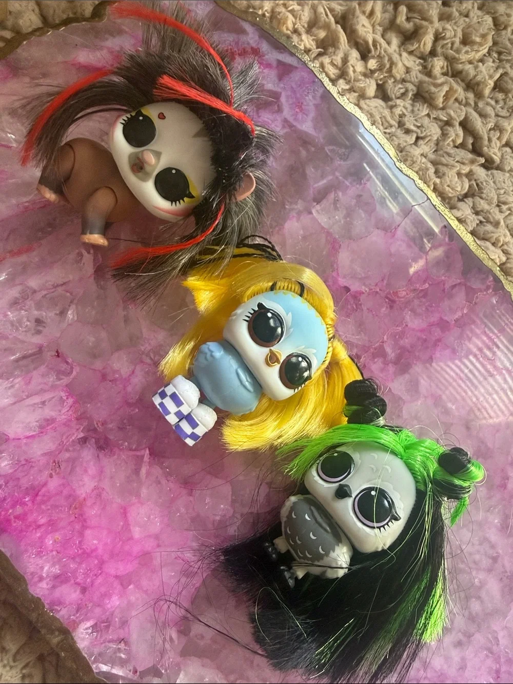 LOL Surprise Doll Remix Pets ELECTRIC CRITTER Possum,Coo Bird, Owl🦉RAPPAKEET Lot